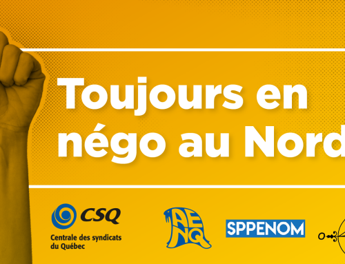 Communiqué de presse Négociation des conventions collectives en éducation Le personnel de la Commission scolaire Kativik en grève à son tour